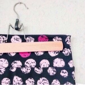 LuLaRoe Cassie Skirt Black Pink Polka Dot